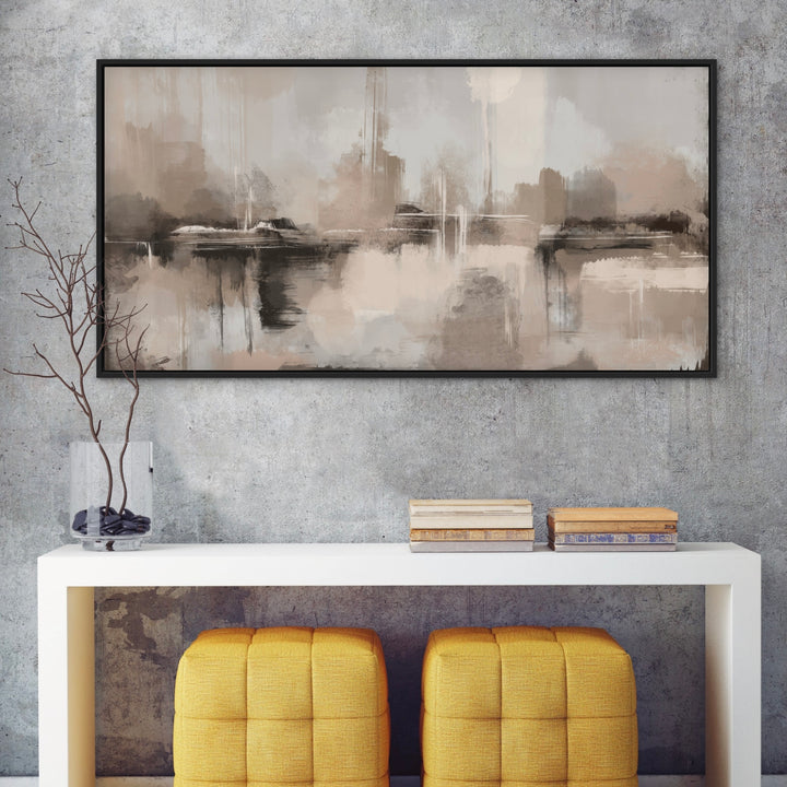 Framed Canvas - Mountain Dusk