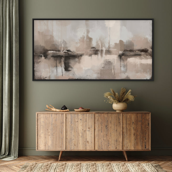 Framed Canvas - Mountain Dusk