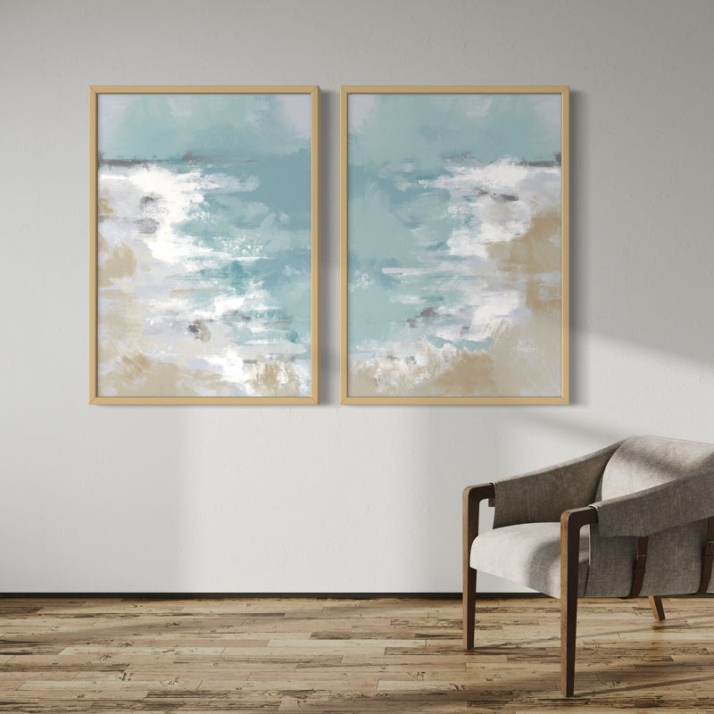 Abstract Art set of 2 prints - Ocean Days