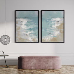 Abstract Art set of 2 prints - Ocean Days