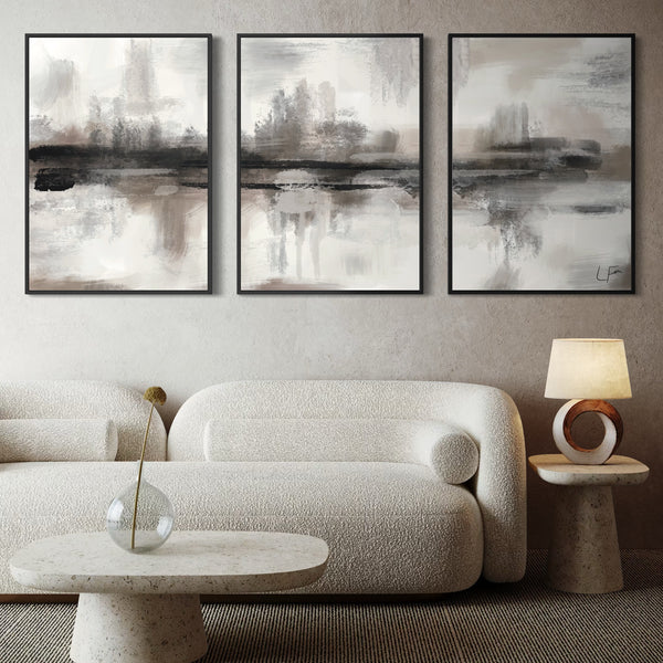 Set of 3 Framed Canvas - Geneva