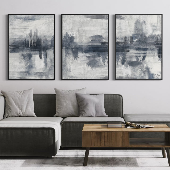 Set of 3 Framed Canvas - Marbella