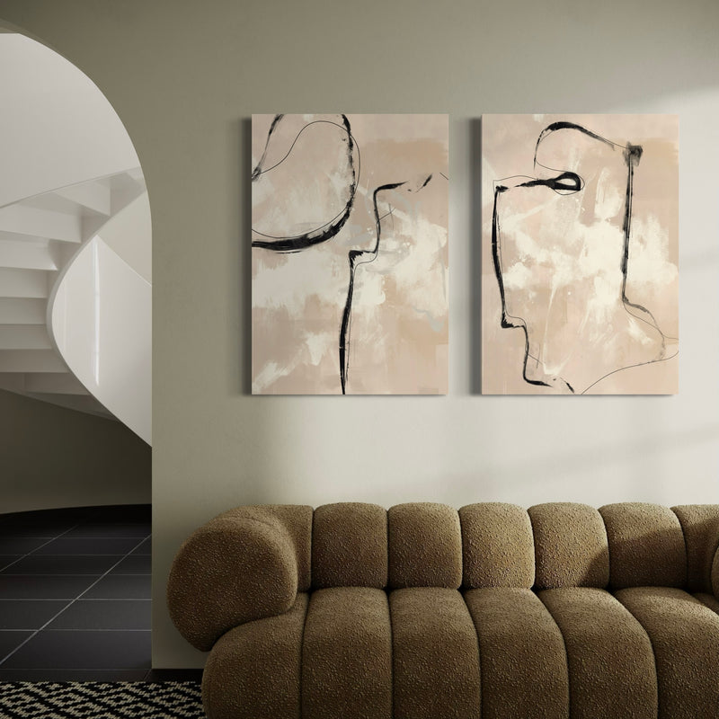 Abstract Canvas Set of 2 - Paris