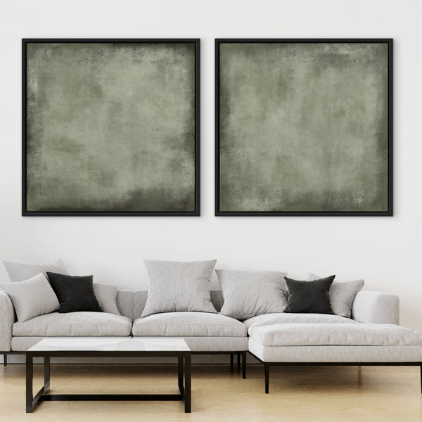 Framed Canvas Set of 2 - Oslo Olive