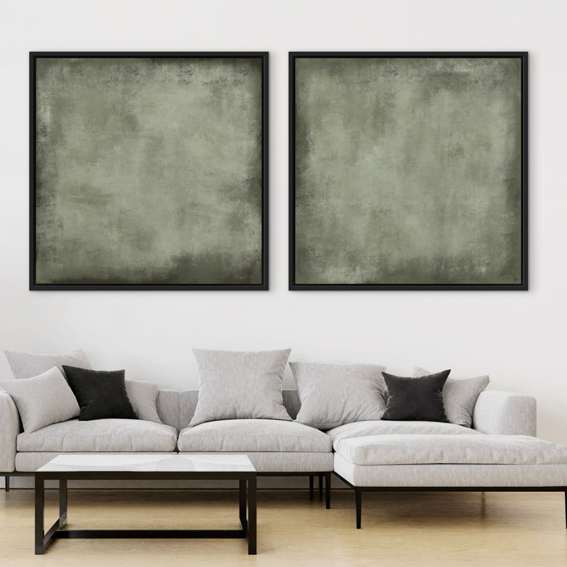 Framed Canvas Set of 2 - Oslo Olive