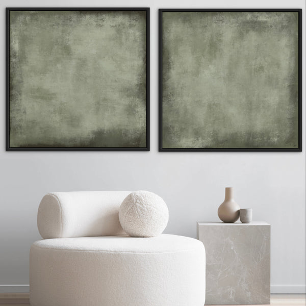 Framed Canvas Set of 2 - Oslo Olive