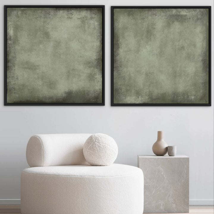 Framed Canvas Set of 2 - Oslo Olive