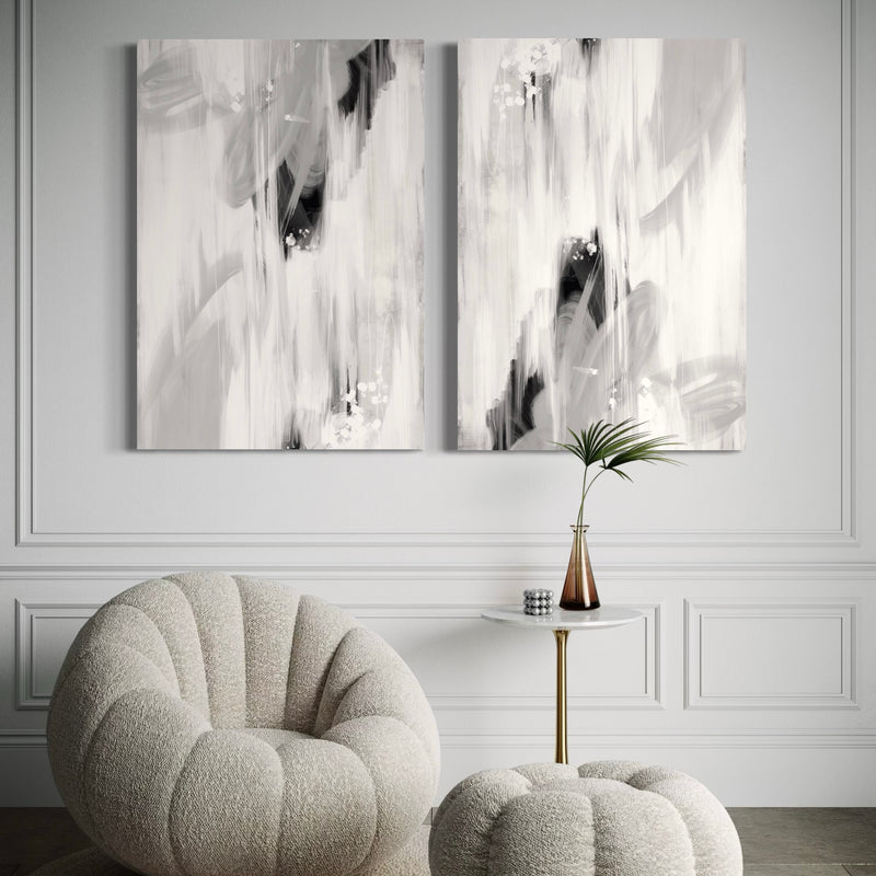 Abstract Canvas Set of 2 - Monaco