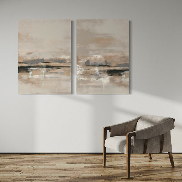 Abstract Canvas Set of 2 - Rome