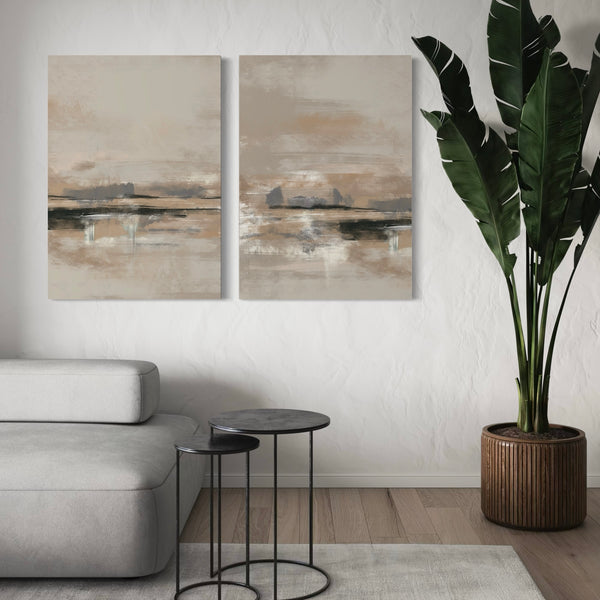 Abstract Canvas Set of 2 - Rome