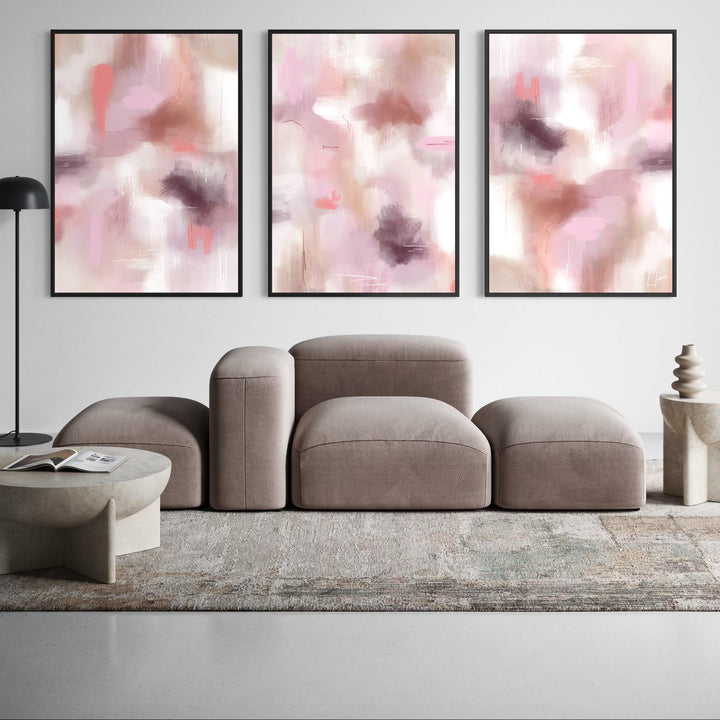 Set of 3 Framed Canvas - Ibiza