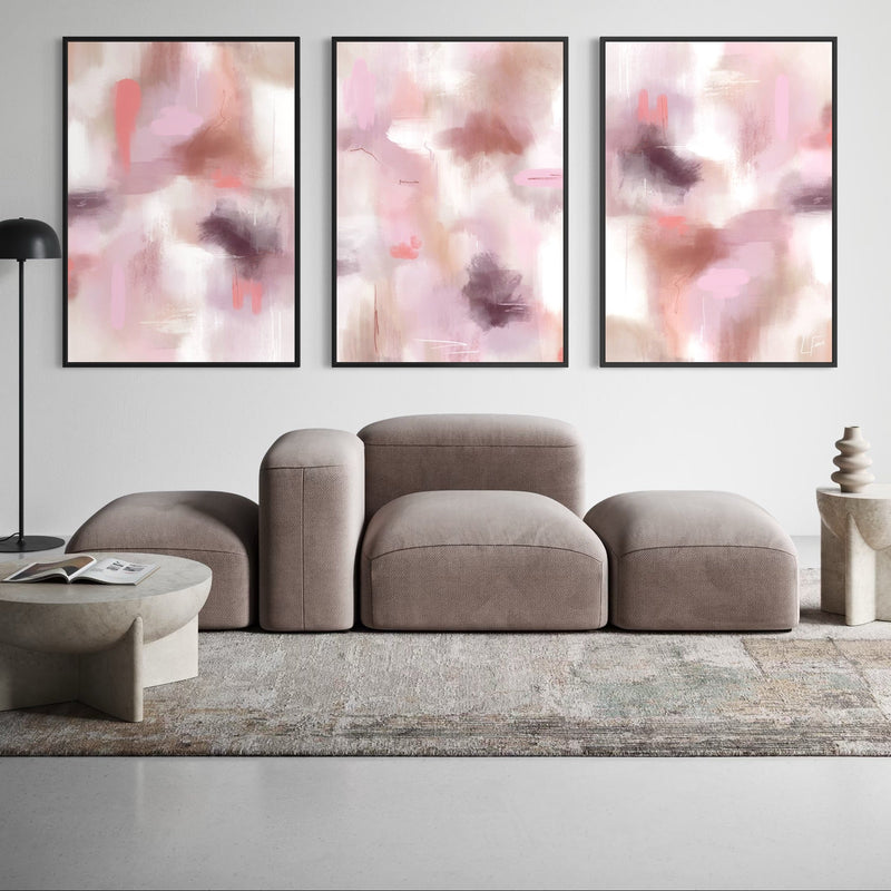 Set of 3 Framed Canvas - Ibiza