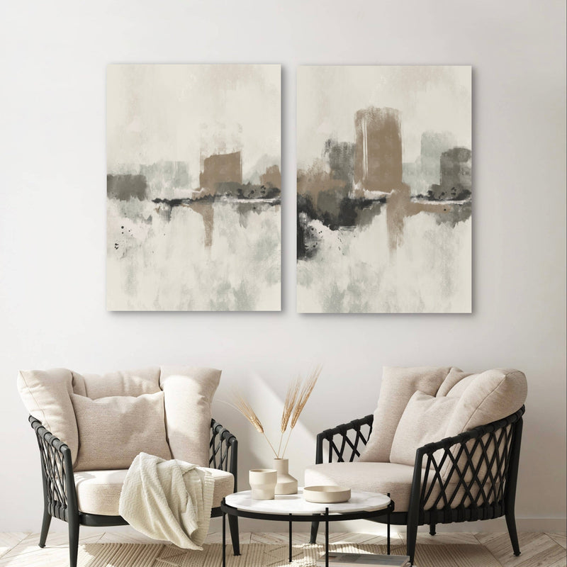 Abstract Canvas Set of 2 - Dubrovnik