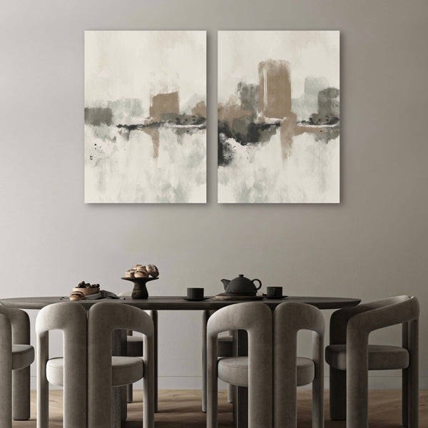 Abstract Canvas Set of 2 - Dubrovnik