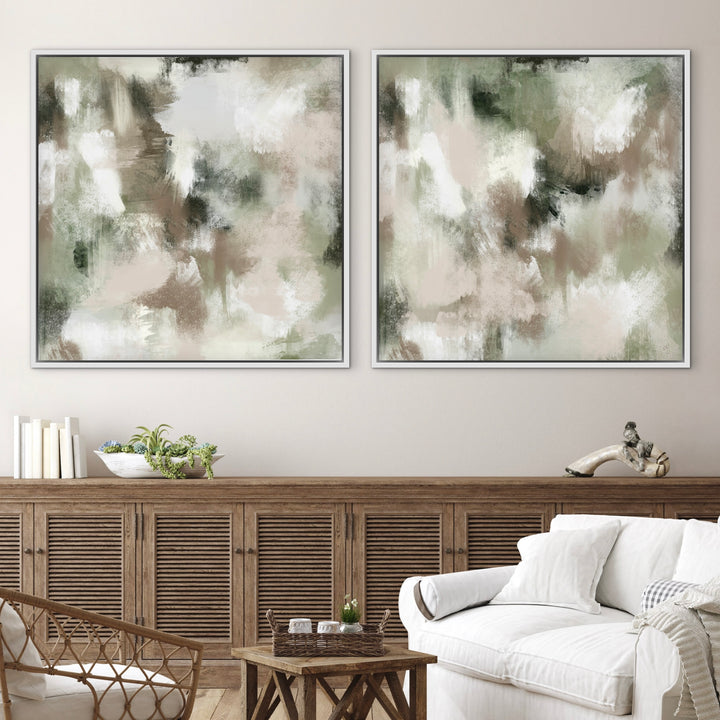 Abstract Art set of 2 prints - Riviera Hues