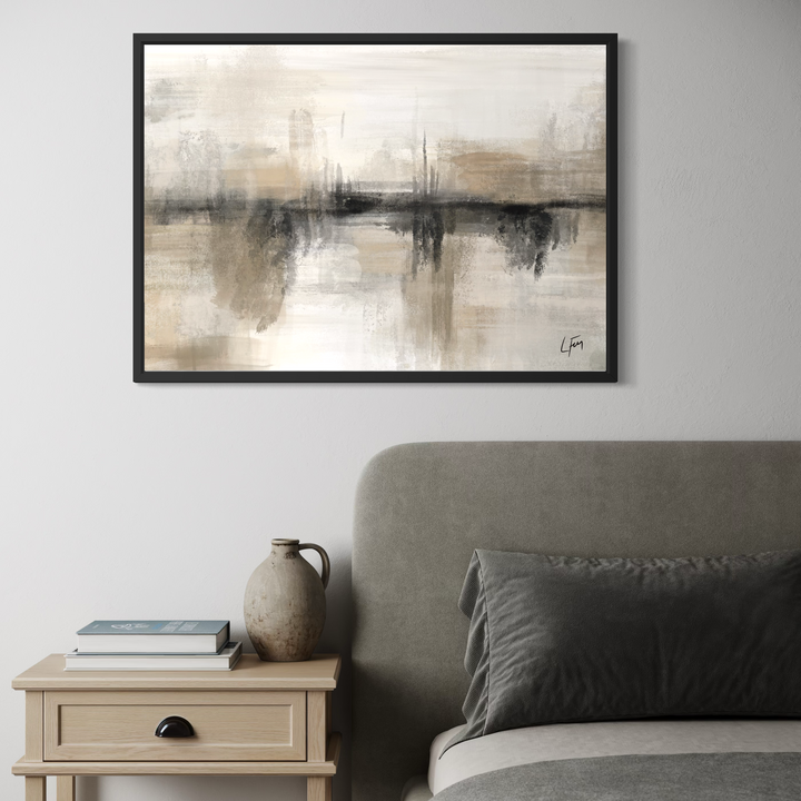 Nude Heaven framed canvas close-up showing warm nude colour palette