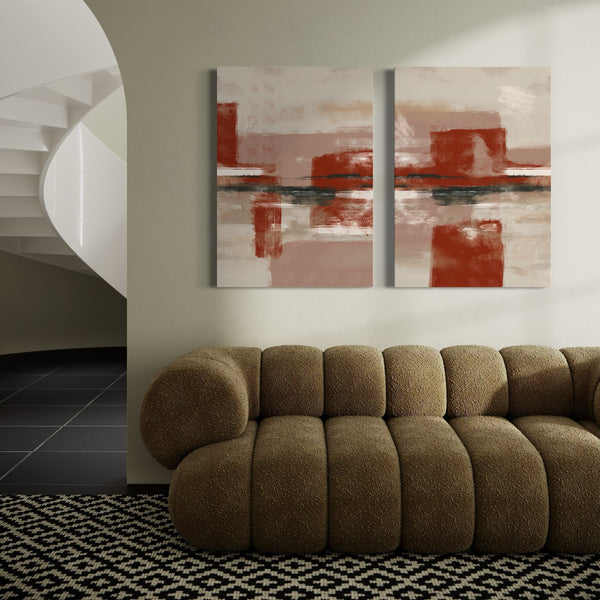 Abstract Canvas Set of 2 - Tribeca