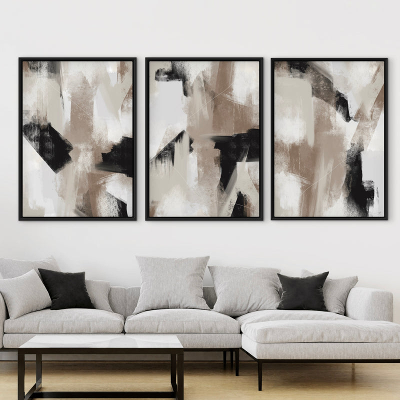 Set of 3 Framed Canvas - Soho Triptych