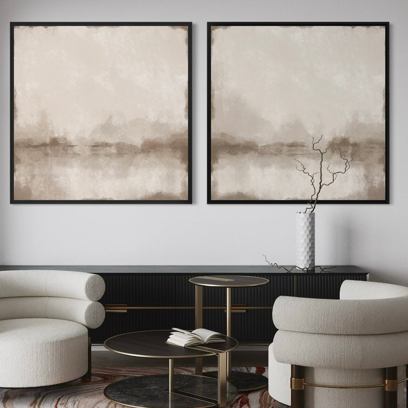 Framed Canvas Set of 2 - Misty Morning