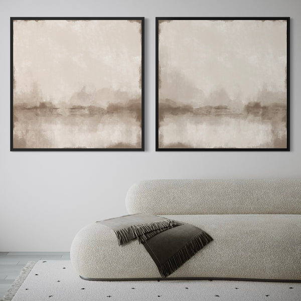 Framed Canvas Set of 2 - Misty Morning