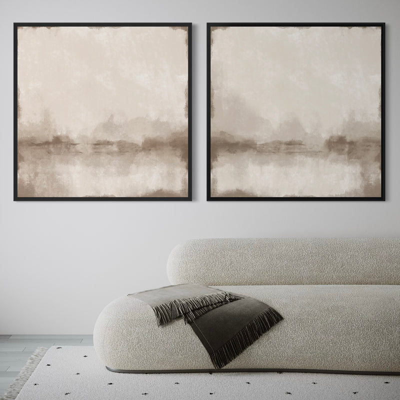 Framed Canvas Set of 2 - Misty Morning