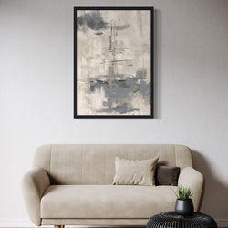 Set of 1 - Abstract Art 'Grey Storm'