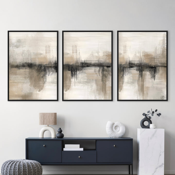 Set of 3 Framed Canvas - Nude Heaven