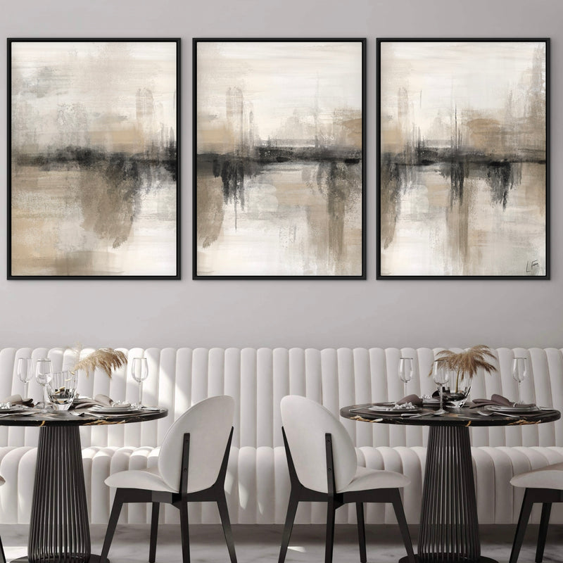 Set of 3 Framed Canvas - Nude Heaven