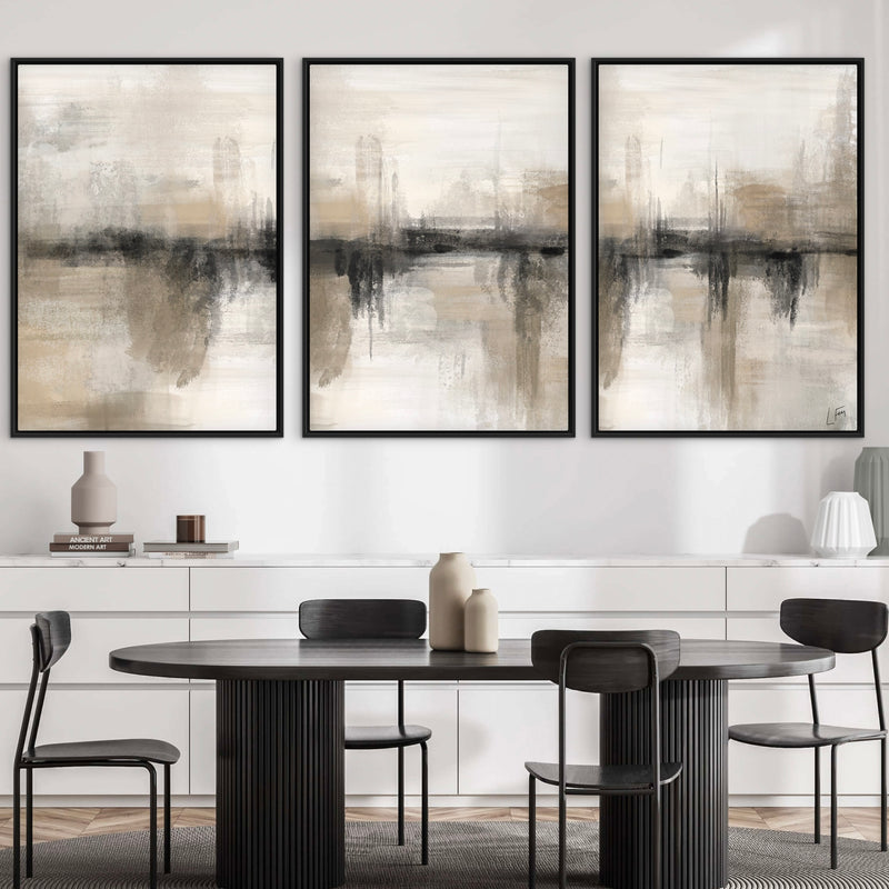 Set of 3 Framed Canvas - Nude Heaven