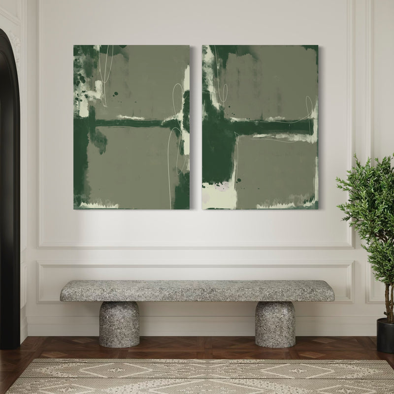 Abstract Canvas Set of 2 - Soho