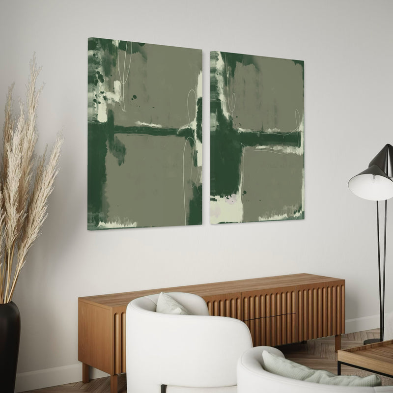 Abstract Canvas Set of 2 - Soho