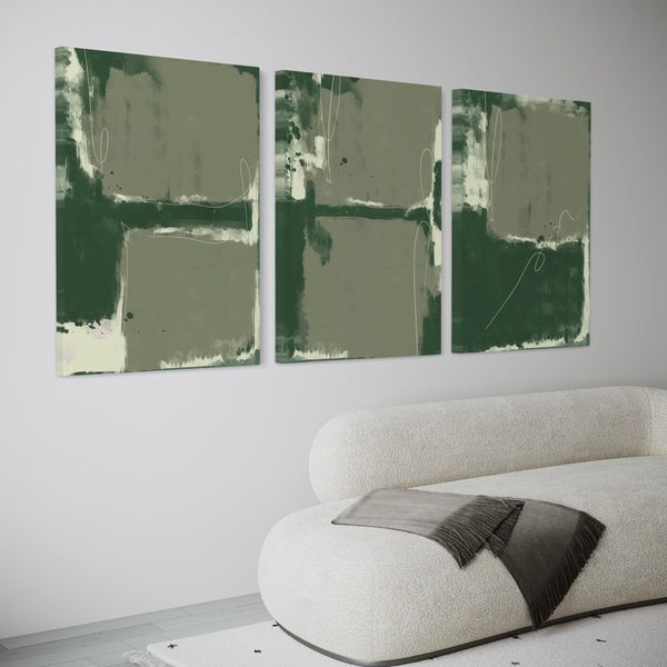 Abstract Canvas Set of 3 - Soho