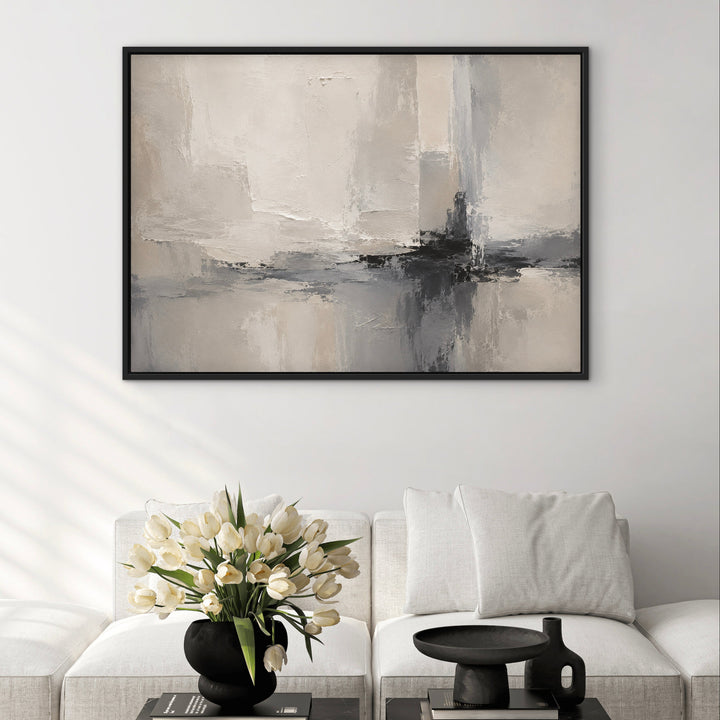 Framed Canvas - Stone & Shadow