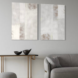 Abstract Canvas Set of 2 - Grey Dreams