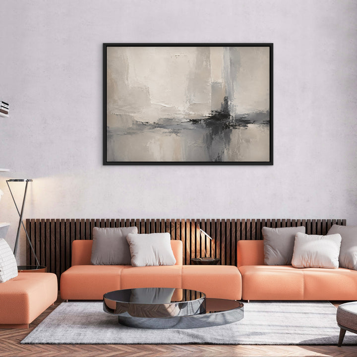 Framed Canvas - Stone & Shadow
