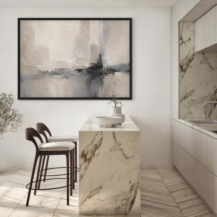 Framed Canvas - Stone & Shadow