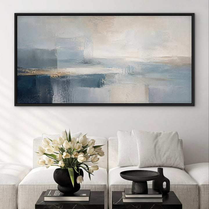 Framed Canvas - Corsica Blue
