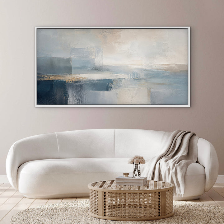 Framed Canvas - Corsica Blue