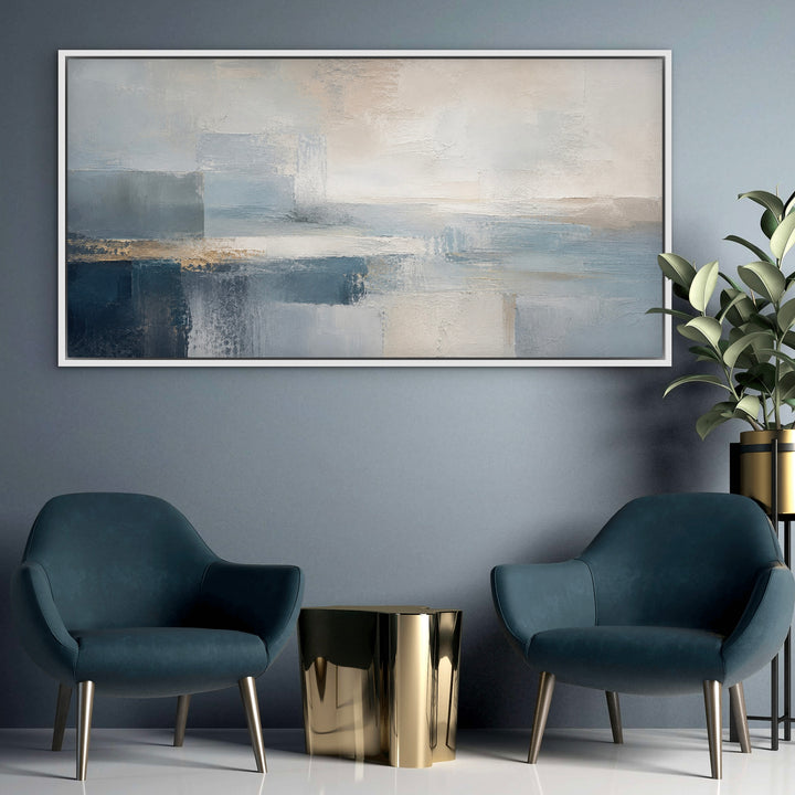 Framed Canvas - Corsica Blue