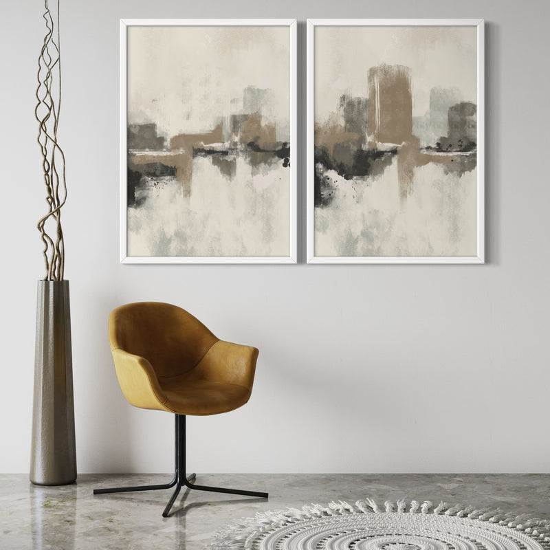 Abstract Art Set of 2 Prints - Dubrovnik