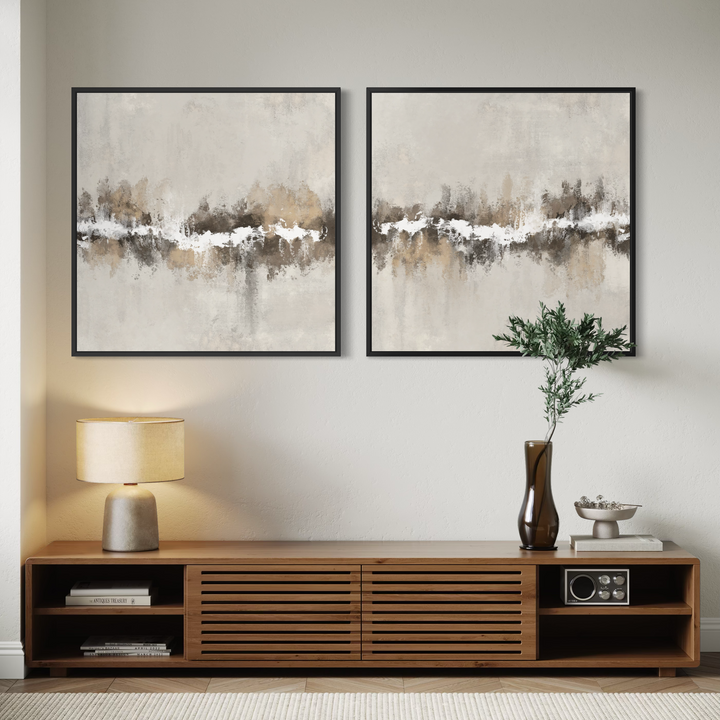 Framed Canvas Set of 2 - Chalk & Stone