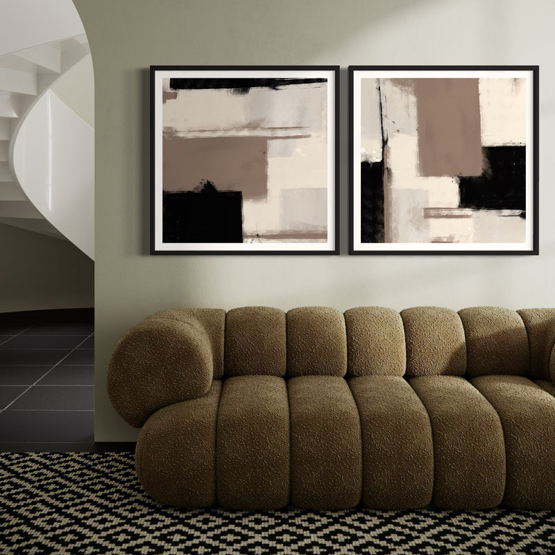 Abstract Art set of 2 prints - Oslo