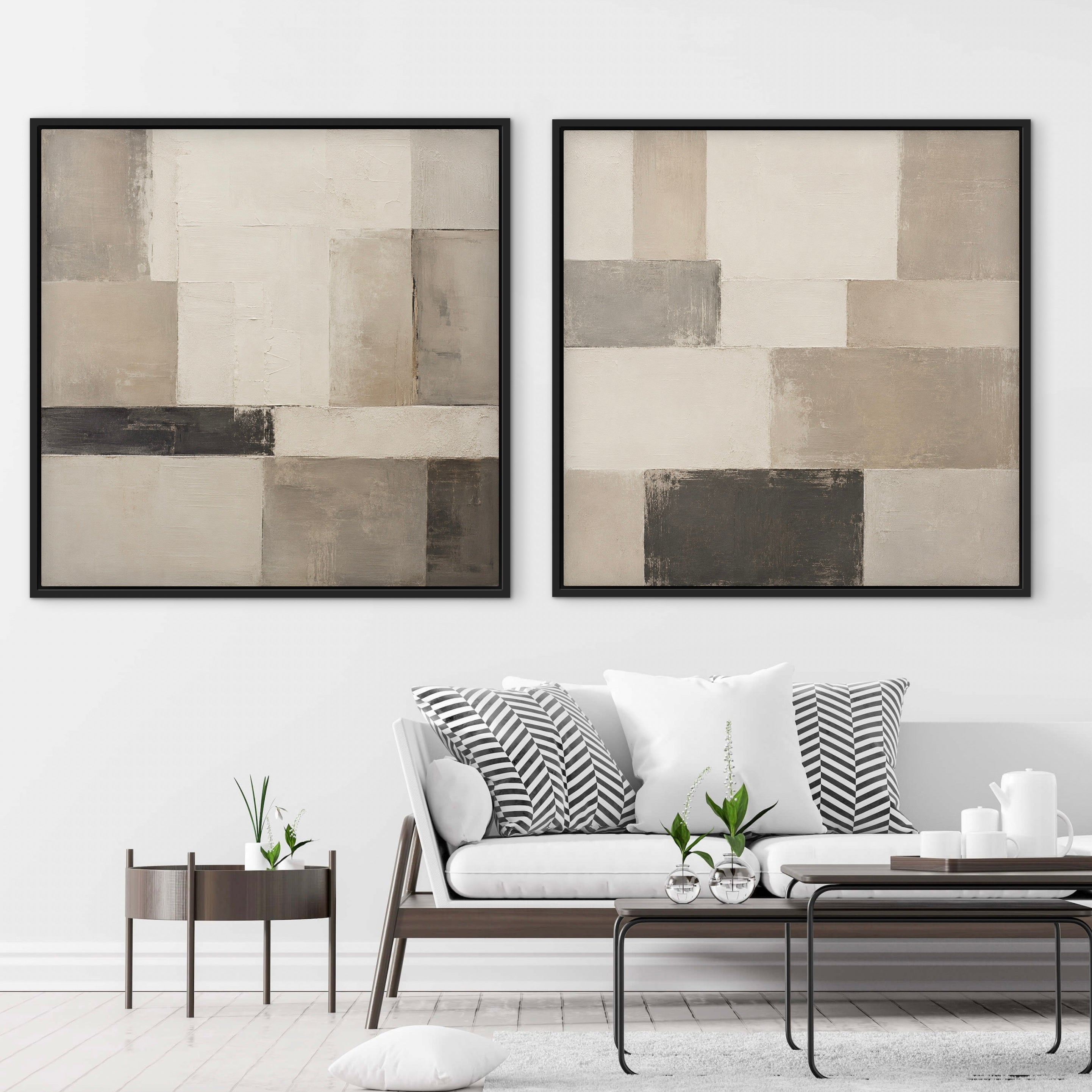 Framed Canvas Set of 2 - Bruges