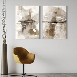 Abstract Canvas Set of 2 - Portofino