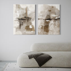 Abstract Canvas Set of 2 - Portofino