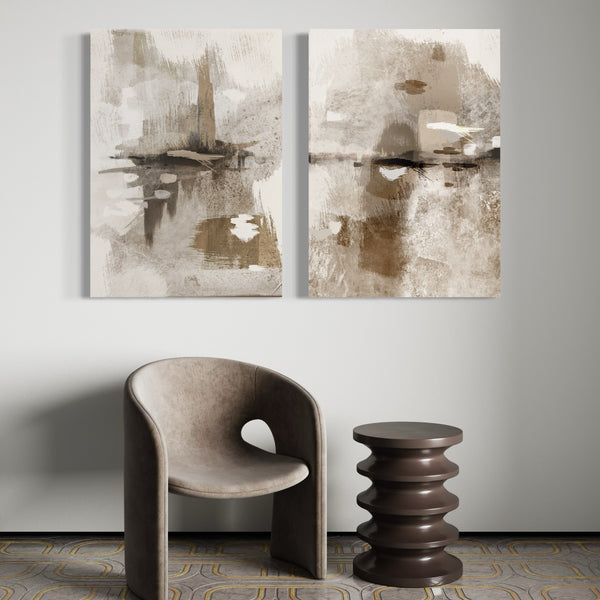 Abstract Canvas Set of 2 - Portofino