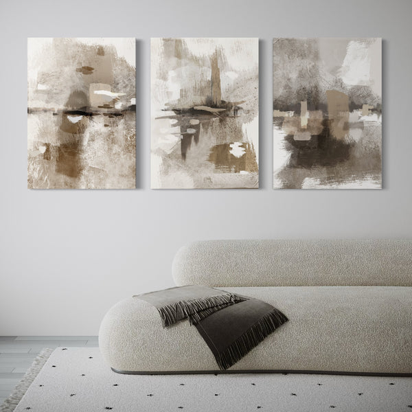 Abstract Canvas Set of 3 - Portofino