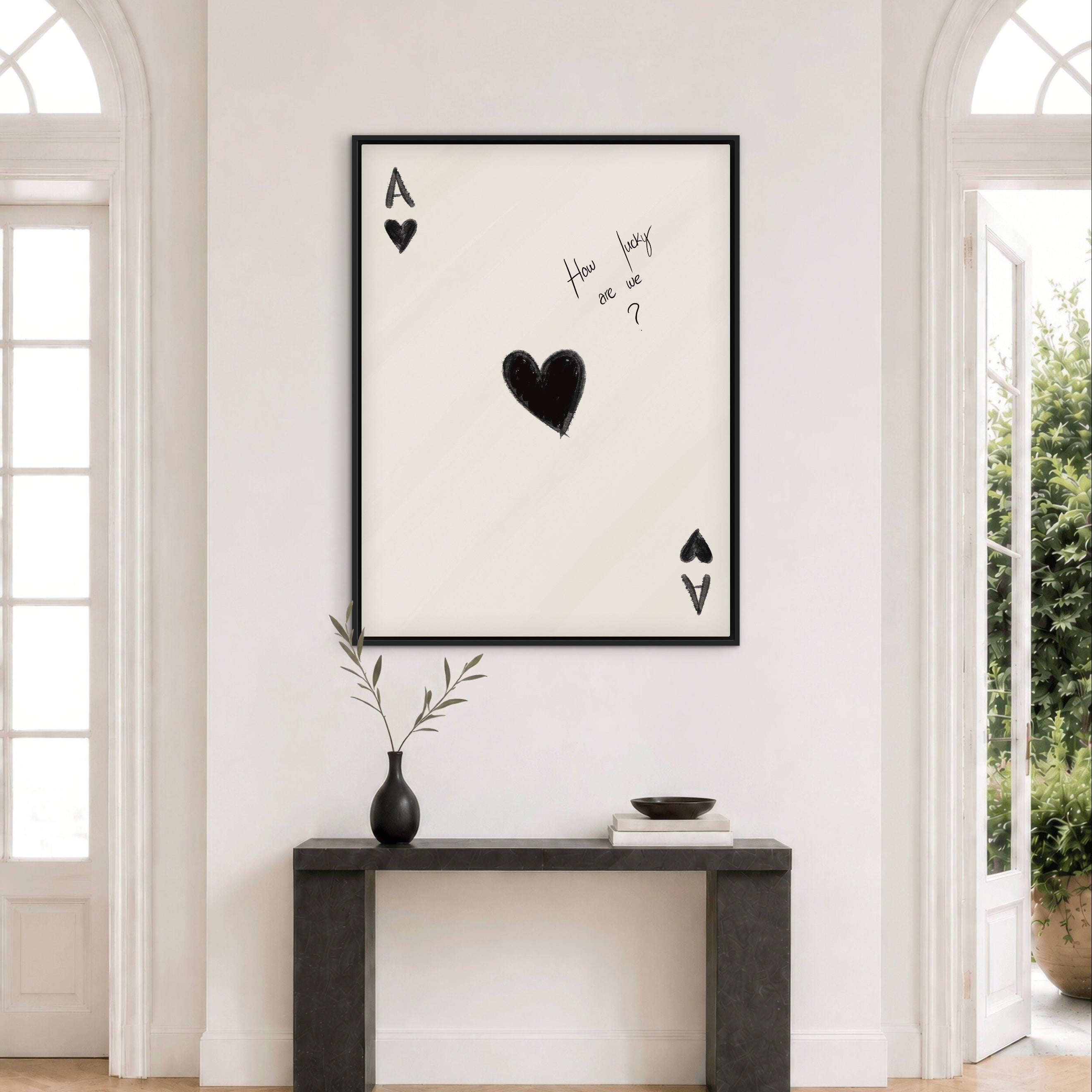 Framed Canvas  - How Lucky Are We