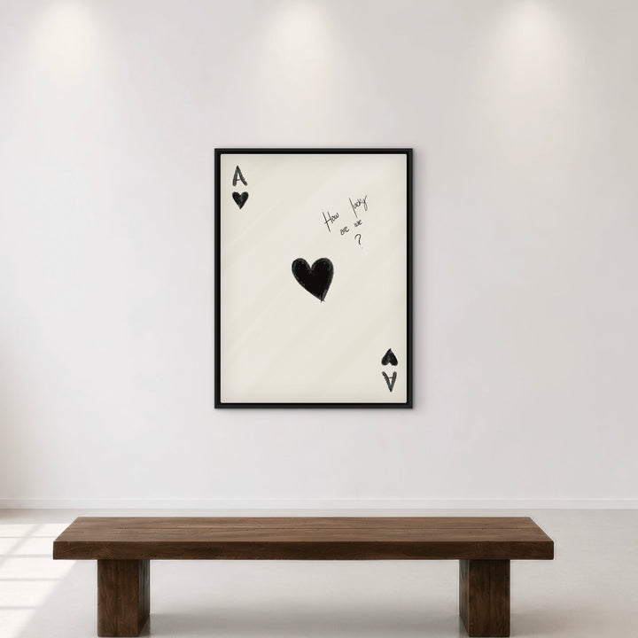 Framed Canvas  - How Lucky Are We