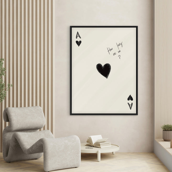 Framed Canvas  - How Lucky Are We